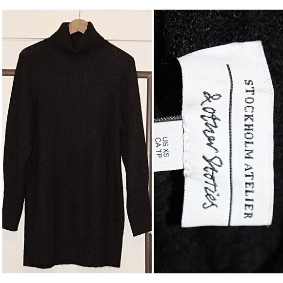 Stockholm Atelier x &Other Stories Collab - Alpaca Turtleneck Dress - XS - Picture 1 of 10